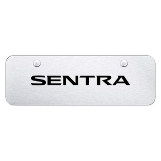 Autogold® - Brushed License Plate with Laser Etched Sentra Logo