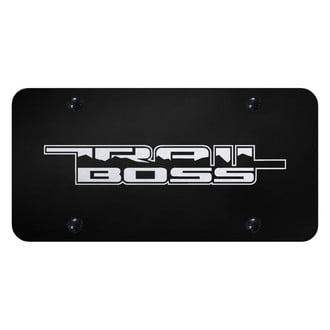 Autogold® - License Plate with Laser Etched Trail Boss Logo
