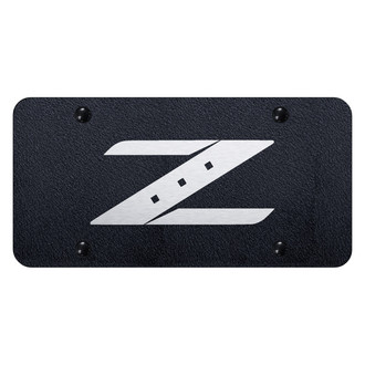 Autogold® - Rugged Black License Plate with Laser Etched Z Logo