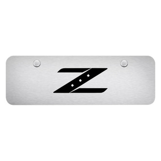 Autogold® - Brushed Mini Size License Plate with Laser Etched Z Logo