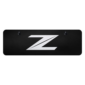 Autogold® - Black Mini Size License Plate with Laser Etched Z New Logo
