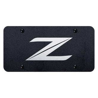Autogold® - Rugged Black License Plate with Laser Etched Z New Logo
