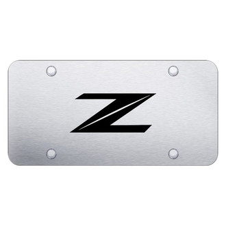 Autogold® - Chrome License Plate with Laser Etched Z New Logo