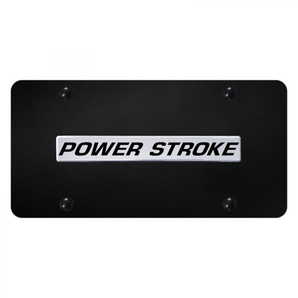 Autogold® - License Plate with 3D Power Stroke Logo