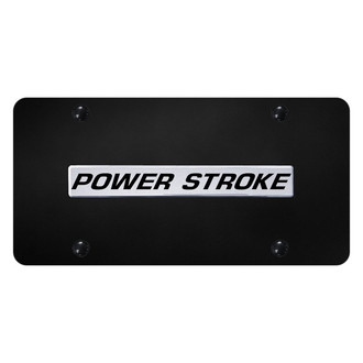 Autogold® - License Plate with 3D Power Stroke Logo