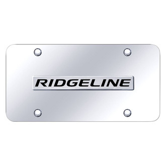 Autogold® - Chrome License Plate with 3D Chrome Ridgeline Logo