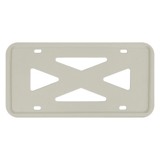 Autogold® - 4-Hole Wide Rail Gray License Plate Frame