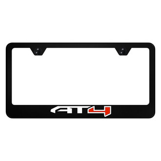 Autogold® - UV Printed Black License Plate Frame with Red AT4 Logo