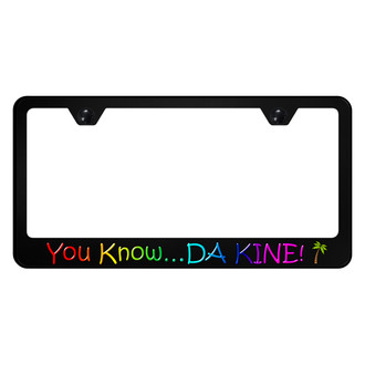Autogold® - UV Printed Black License Plate Frame with DA KINE Logo