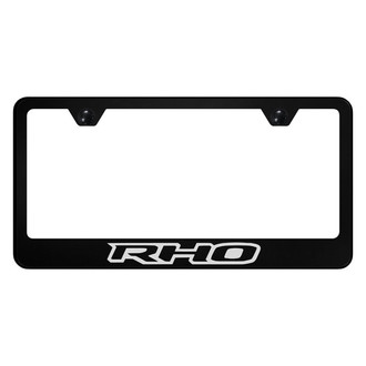 Autogold® - UV Printed Black License Plate Frame with RHO Logo
