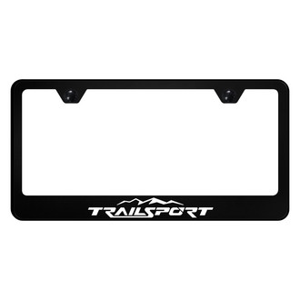 Autogold® - UV Printed Black License Plate Frame with TrailSport Logo