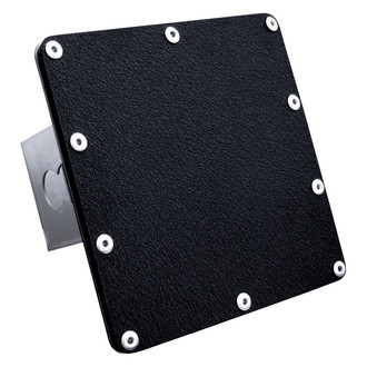 Autogold® - Rugged Black Blank Square Hitch Cover for 2" Receivers