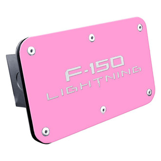 Autogold® - Pink Hitch Cover with F-150 Lightning Logo for 2" Receivers