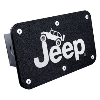 Autogold® - Hitch Cover with Jeep Climbing Logo for 2" Receivers