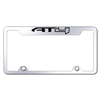 Autogold® - Truck Chrome License Plate Frame with AT4 Logo