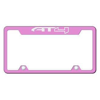 Autogold® - Truck Pink License Plate Frame with AT4 Logo