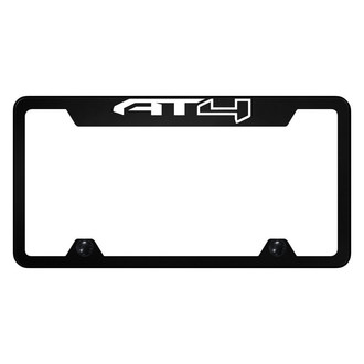 Autogold® - UV Printed Black License Plate Frame with AT4 Logo