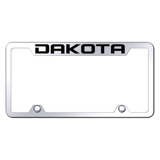 Autogold® - Truck Chrome License Plate Frame with Laser Etched Dakota Logo