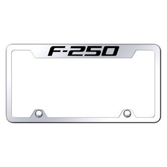 Autogold® - Truck Chrome License Plate Frame with Laser Etched F-250 Logo