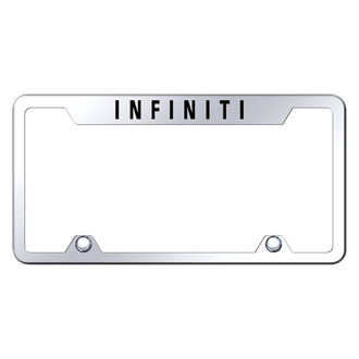 Autogold® - Truck Chrome License Plate Frame with Laser Etched Infiniti Logo