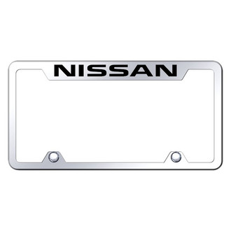 Autogold® - Truck Chrome License Plate Frame with Laser Etched Nissan Logo