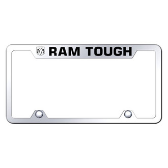 Autogold® - Truck Chrome License Plate Frame with Laser Etched Ram Tough Logo