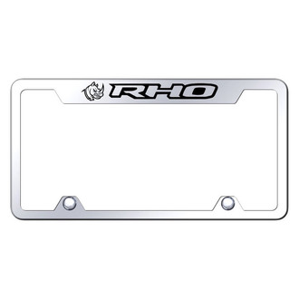Autogold® - Truck License Plate Frame with Laser Etched RHO Head Logo