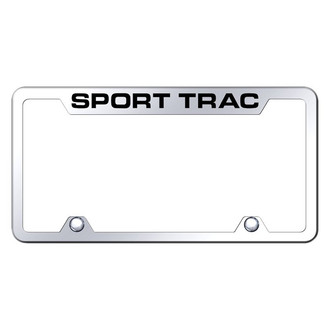 Autogold® - Truck Chrome License Plate Frame with Laser Etched Sport Trac Logo