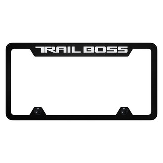 Autogold® - Truck License Plate Frame with Laser Etched Trail Boss Linear Logo
