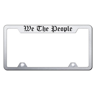 Autogold® - Truck License Plate Frame with Laser Etched We The People Logo