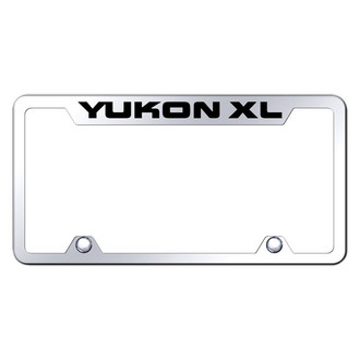 Autogold® - Truck Chrome License Plate Frame with Laser Etched Yukon XL Logo