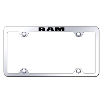 Autogold® - Wide Body Chrome License Plate Frame with Laser Etched RAM Logo