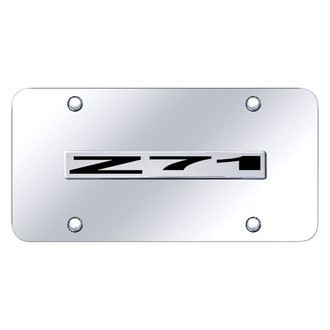 Autogold® - Chrome License Plate with 3D Chrome Z71 Logo