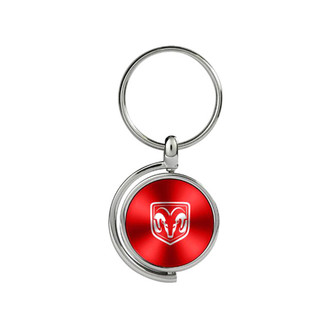 Autogold® - Ram Head Logo Red Spinner Key Chain
