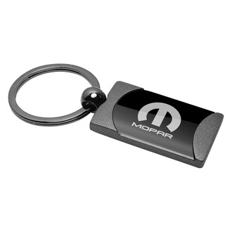 Autogold® - Mopar Gun Metal Two-Tone Rectangular Key Chain