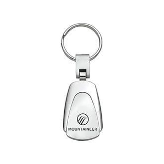 Autogold® - Mountaineer Chrome Teardrop Key Chain