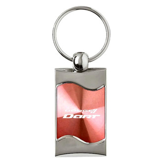 Autogold® - Dart Pink Rectangular Wave Key Chain