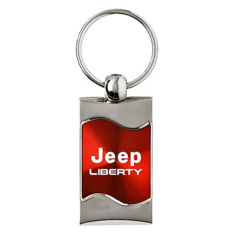 Autogold® - Liberty Red Rectangular Wave Key Chain