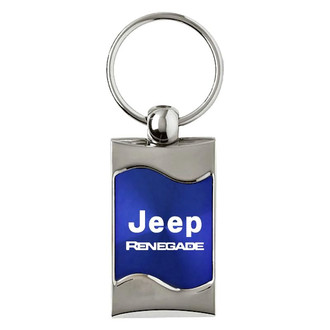 Autogold® - Renegade Blue Rectangular Wave Key Chain