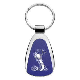 Autogold® - Cobra Blue Teardrop Key Chain