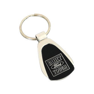 Autogold® - Built Ford Tough Black Teardrop Key Chain