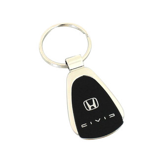 Autogold® - Civic Palindrome Black Teardrop Key Chain