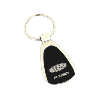 Autogold® - F-350 Black Teardrop Key Chain