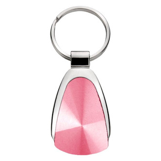 Autogold® - Pink Blank Chrome Teardrop Key Chain