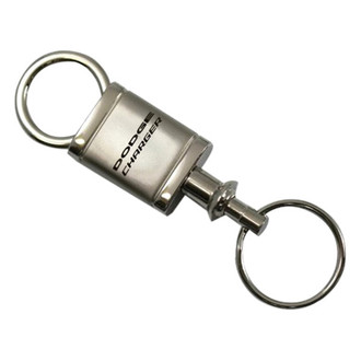 Autogold® - Charger Satin-Chrome Valet Key Chain