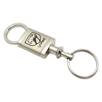 Autogold® - Viper New Satin-Chrome Valet Key Chain