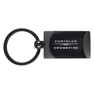 Autogold® - Crossfire Gun Metal Two-Tone Rectangular Key Chain