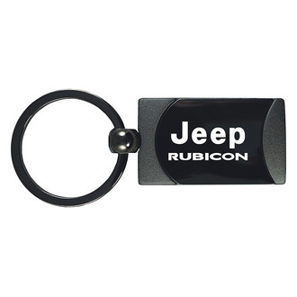 Autogold® - Rubicon Gun Metal Two-Tone Rectangular Key Chain