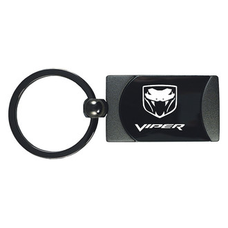 Autogold® - Viper Gun Metal Two-Tone Rectangular Key Chain