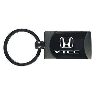 Autogold® - VTEC Gun Metal Two-Tone Rectangular Key Chain